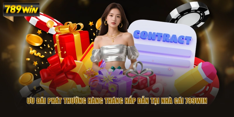 Khuyến Mãi Phát Thưởng Hàng Tháng Tại 789WIN Siêu Hấp Dẫn 2 Ưu đãi phát thưởng hàng tháng hấp dẫn tại nhà cái 789WIN